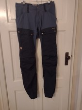 Fjallraven Mens Keb G-1000 Trousers Mountain Blue Long (32.5" inside leg) W29"