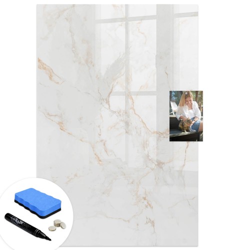 Magnetic glass memo board - magnetic,