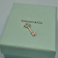 Tiffany & Co. Mini Great Green Enamel Charm Key Tag Pendant Charm For Necklace