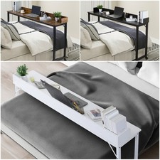 Over Bed Table Heavy Duty Large 360° Mobile Foldable Overbed Laptop Tray Desks