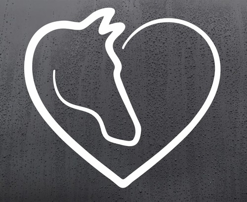 Love heart horses - horses, vinyl
