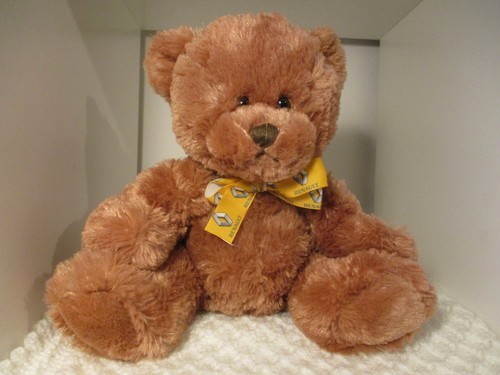 Car ribbon teddy bear - car,