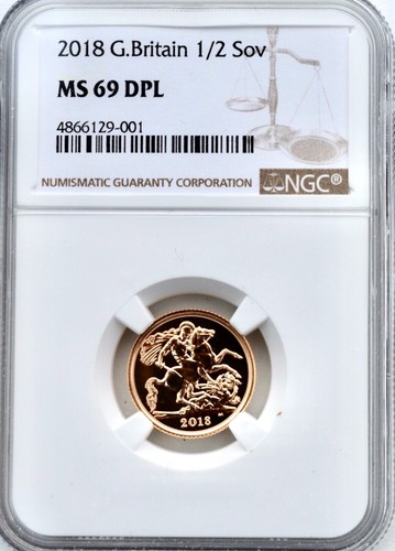 2018 gold half sovereign coin - half,