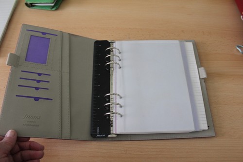 Filofax purple with - a5, in