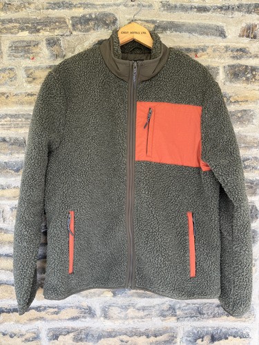 Next men khaki borg fleece - khaki,