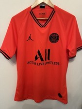 PSG Paris 2019/20 Away Football Shirt Nike Jordan orange size medium 