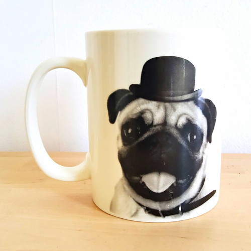 Pug story extra large mug - story,