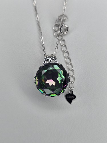 Mystic topaz pendant necklace - mystic,