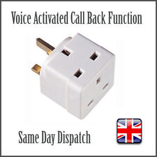 Voice Activated Wireless GSM Spy Bug SIM Mains Adapter Plug Surveillance Adaptor