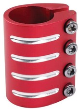 CUDA Savage Stunt Scooter Clamp Quad Bolt Red 1.1/8"