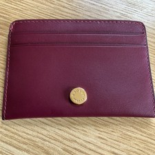New Radley Burgundy Leather Credit Card Holder