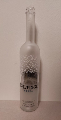 Empty belvedere 70cl vodka - belvedere,