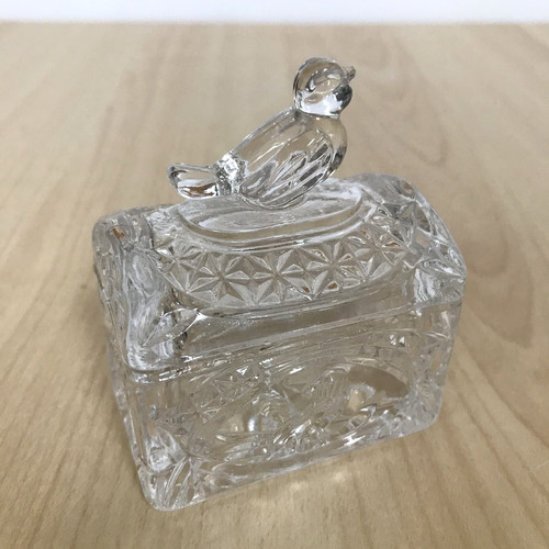 Vintage miniature bird glass - bird,