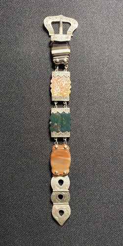 Antique silver agate victorian - antique,