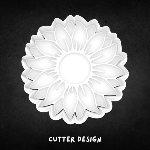 Sunflower cookie cutter - sunflower,