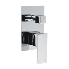 Square Chrome 2 Way Switch