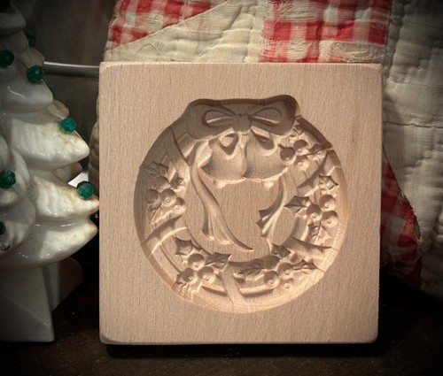 Springerle cookie mold carved - mold,