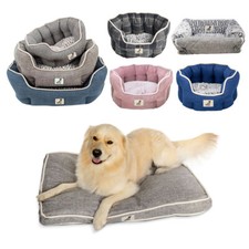 All Pet Solutions Alfie Fleece Lined Warm Luxury Dog Cat Bed Sofa & Mat Washable