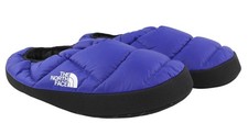 THE NORTH FACE NSE Tent Mule Men Flats EU47/48 Blue Black Quilted Slipers Logo *