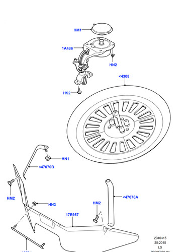 Land rover genuine stud - land,