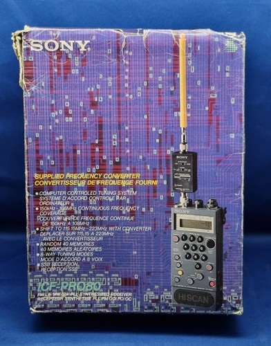 Icf pro80 radio receiver - icf,