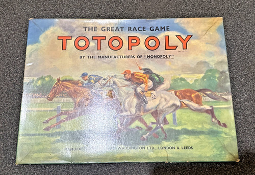 Vintage totopoly horse - vintage, racing