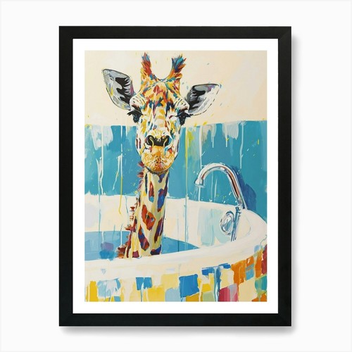 Dripping paint giraffe the - dripping,