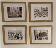 LS Lowry Set Of 4 Framed