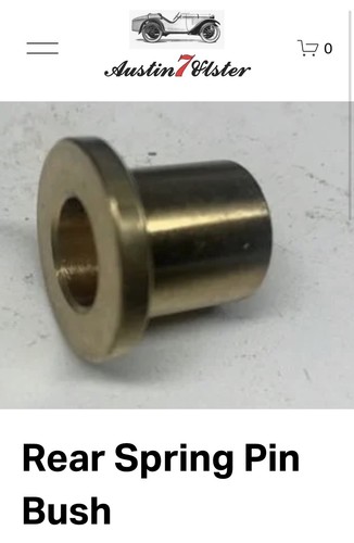 Austin seven brass - brass, rear