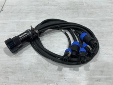 1) Socapex 19 Pin Male Chassis Mount to 5 NL8 Speaker connector (One) THS