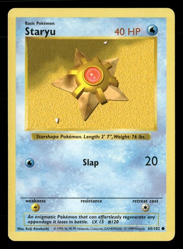 Staryu unlimited base set - unlimited,