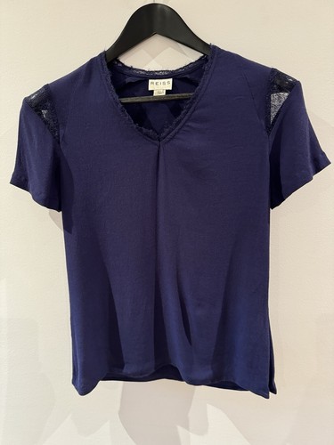 Reiss navy blue neck - blue, v-neck