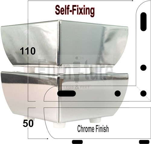 Chrome furniture legs metal - chrome,