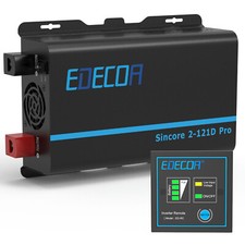 EDECOA Power Inverter Pure sine wave 1200W Inverters 12V to 240V USB Type C