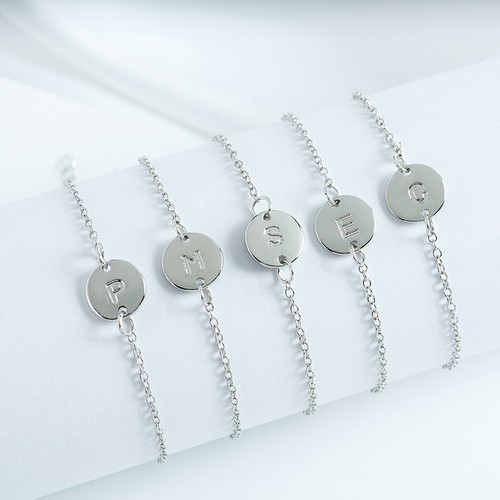 Silver women alphabet letter - silver,