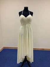 BNWT Alexia Bridesmaid, prom dress Style 16160 light yellow size 8
