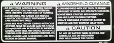 HONDA NC30 VFR400R CBR900RR BLADE SCREEN CLEANING CAUTION RESTORATION DECAL