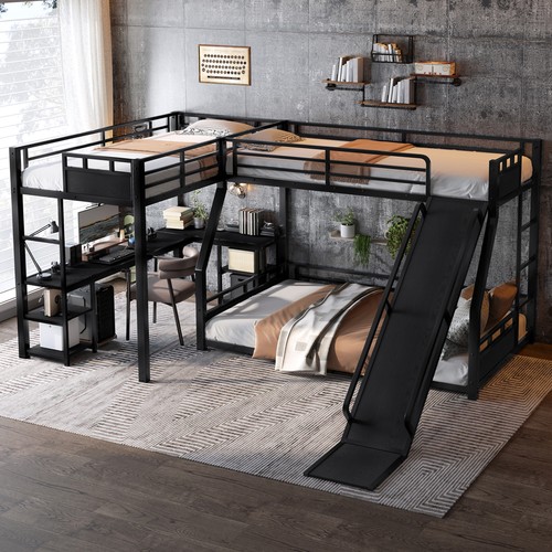 Shaped metal triple - l-shaped, bunk