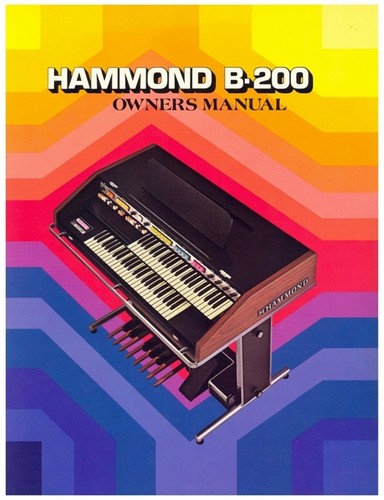 Hammond 200 owners manual - hammond,