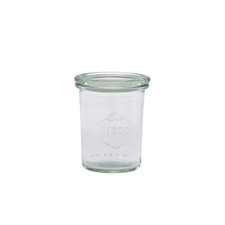 GenWare Glass Jar Clear Storage WECK Mini Jar 16cl/ 5.6oz 6cm (Dia) Pack of 12