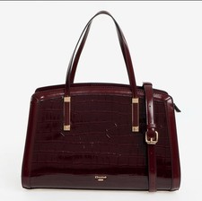 DUNE Burgundy Croc Effect