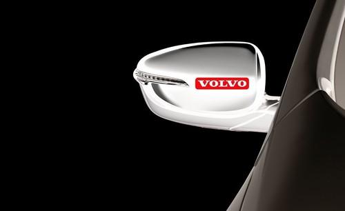 Volvo wing mirror red vinyl - wing,