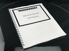 Winnebago 1993 Sunrise Itasca Motor Home Owners Manual User Guide Coil Bound