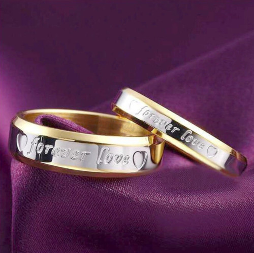 18ct gold plated forever - gold, love