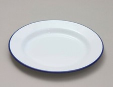 Dinner plate white - plate, enamel