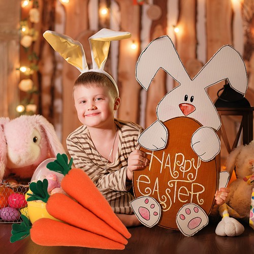 3pcs easter carrot decorations - carrot,