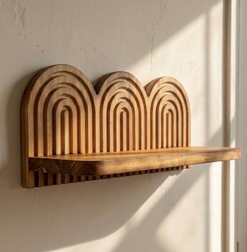 Wall mounted wooden bohemian - mounted,