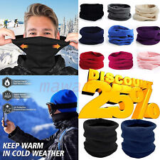 Thermal Polar Fleece Snood Neck Warmer Scarf Warm Winter For Men Women Children