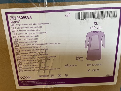 Surgical gown with - surgical, fabric