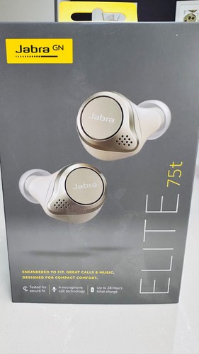 Jabra elite 75t beige - jabra, /gold